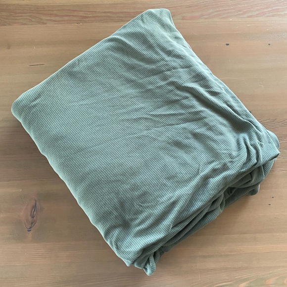 Nitori ribbed knit twin-sized duvet cover - Picture 1 of 4